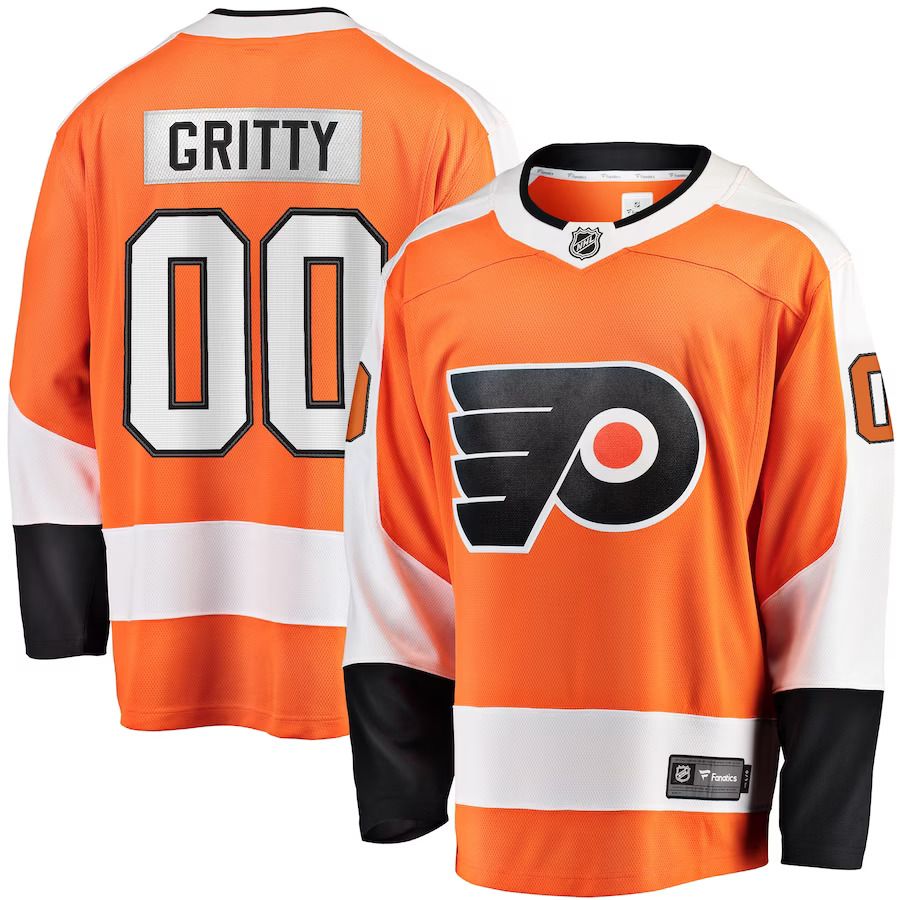 Men Philadelphia Flyers Gritty Fanatics Branded Orange Breakaway Player NHL Jersey